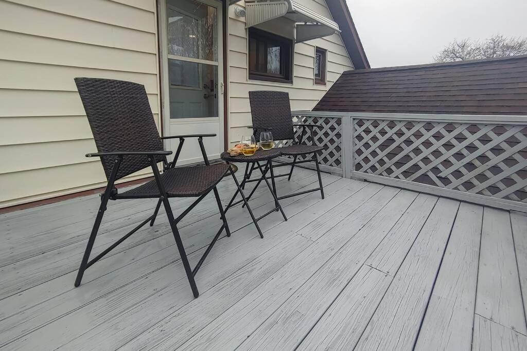 Historic W/Deck, King Bed & Air By Lake Michigan Manistee Exterior foto